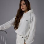 Set en Moleton blanc